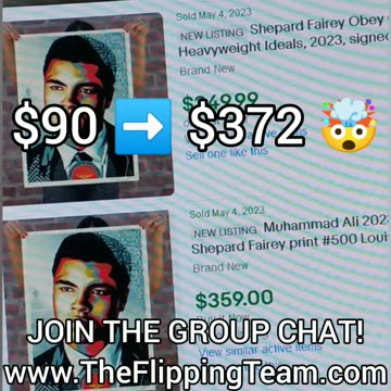 Flipping Like a Champ: Turning a Muhammad Ali Poster into Knockout Profits! #theflippingteam
