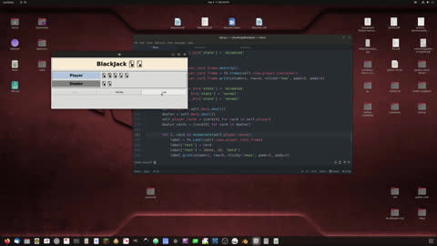 Tkinter Python and BlackJack