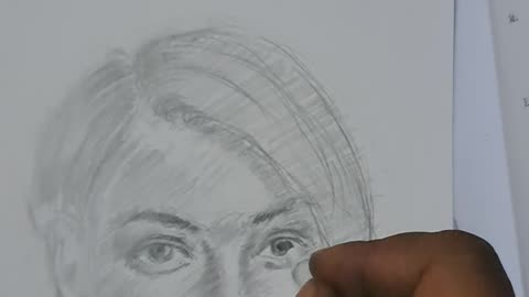 Drawing a Beautiful Short Haired Woman