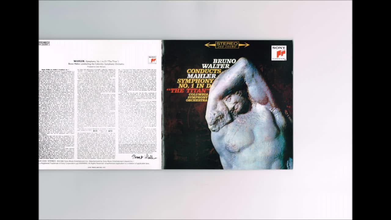 Mahler - Symphony No.1 Walter Columbia