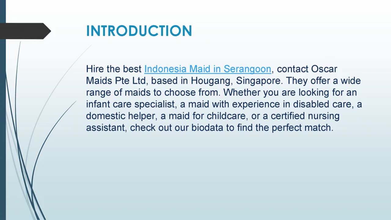 Hire the best Indonesia Maid in Serangoon