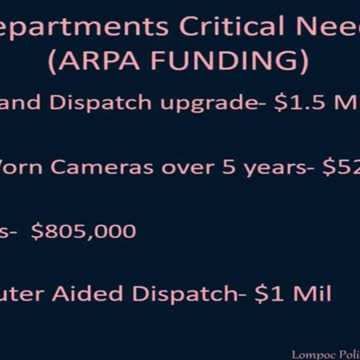 Lompoc Police Priority List