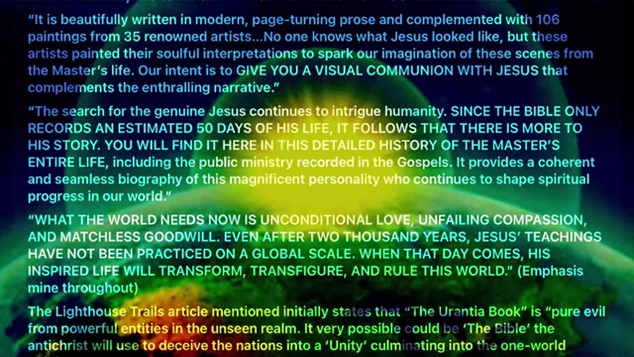 “The Untold Story Of Jesus” Is ANOTHER JESUS Mark And Avoid