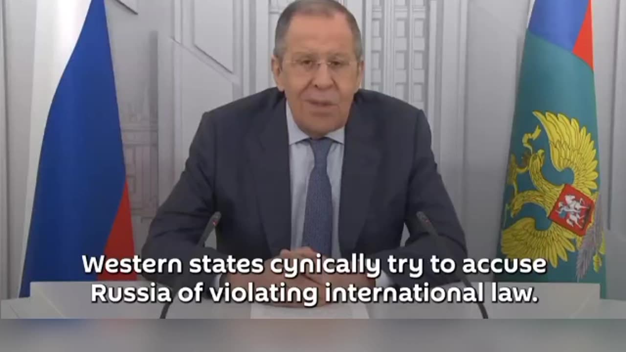 Sergey Lavrov points to the West’s cynicism