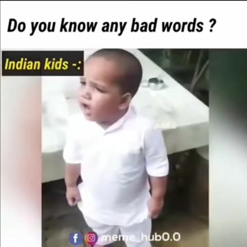 India VS American Kids In Bad Words Wait For India 😂😂