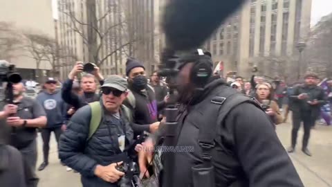 Member Of The Mockingbird Media Assaults MAGA In New York City