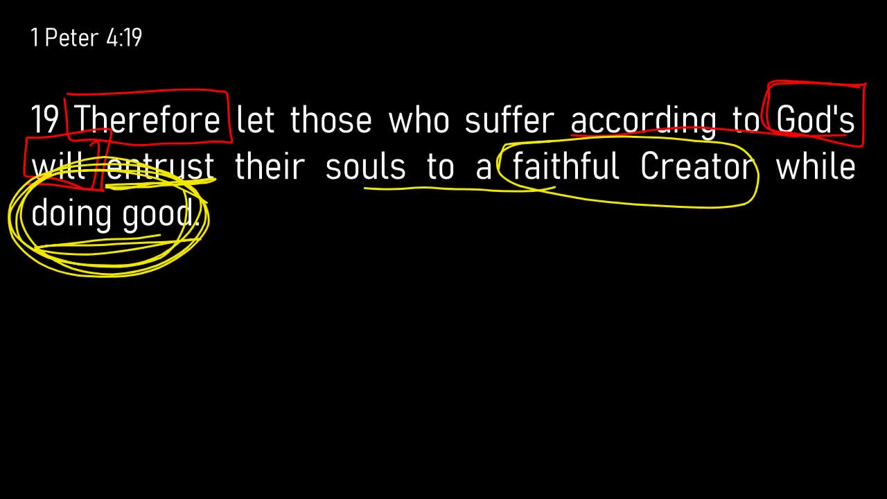 1 Peter 4:12-19 // Suffering According to the Will of God