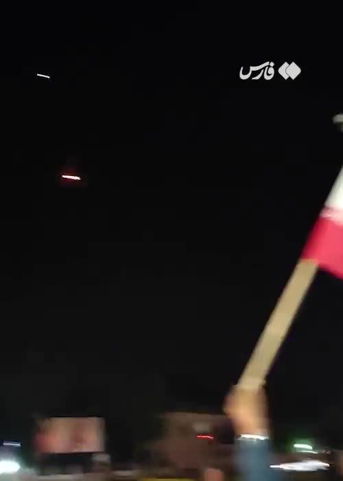 Footage of ballistic missile launches from Iran