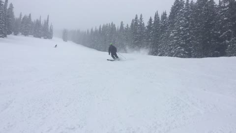 Snowboarding and skiiing in Colorado