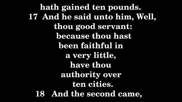 Luke 19 King James version