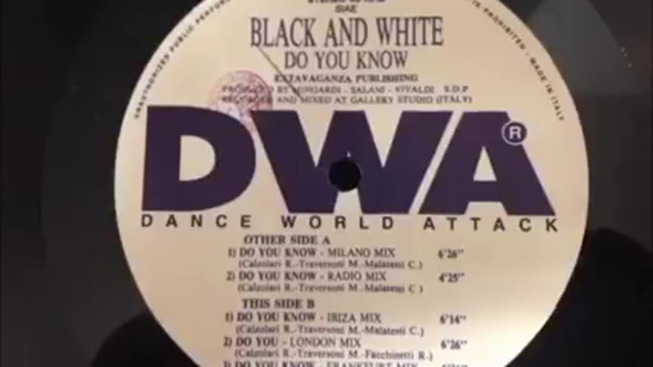 BLACK AND WHITE - DO YOU KNOW - 1994