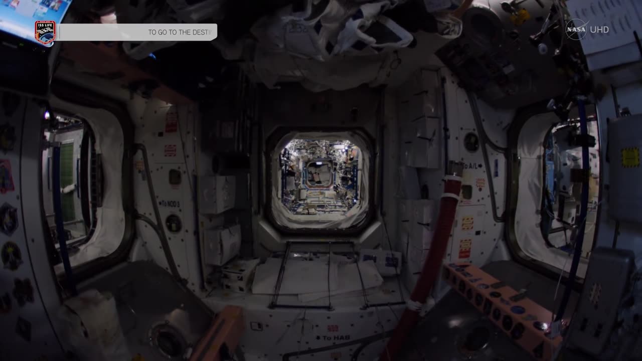 Space Station Fisheye Fly-Through 4K (Ultra HD)