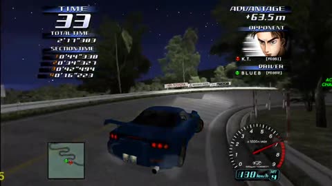 Initial D Arcade Stage 3 - Mazda RX7 Spirit R Legend Of The Street Walkthrough Pt 8(Flycast HD)