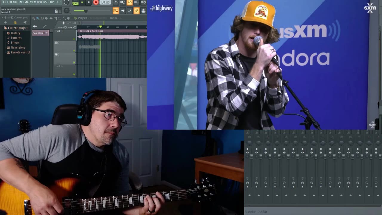 Bailey Zimmerman — Rock and a Hard Place | LIVE Performance/Guitar Mashup | SiriusXM [432hz]