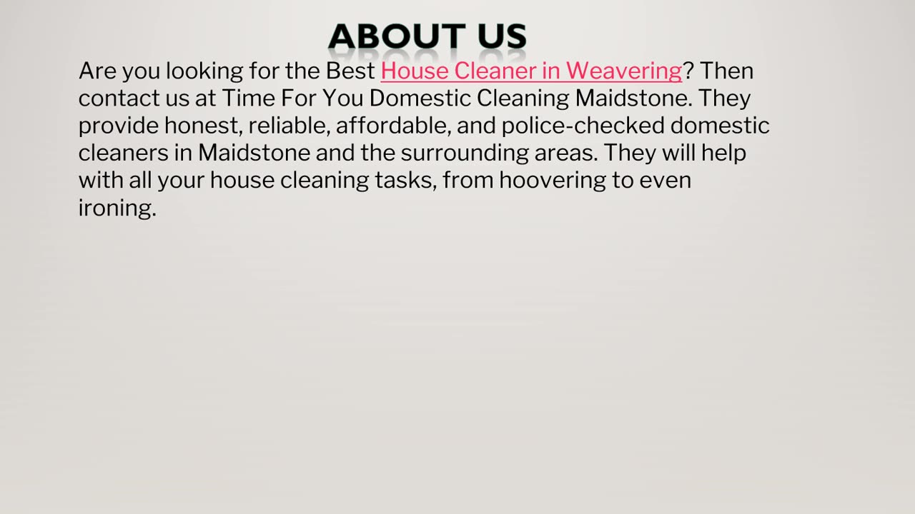 The best Best House Cleaner in Weavering