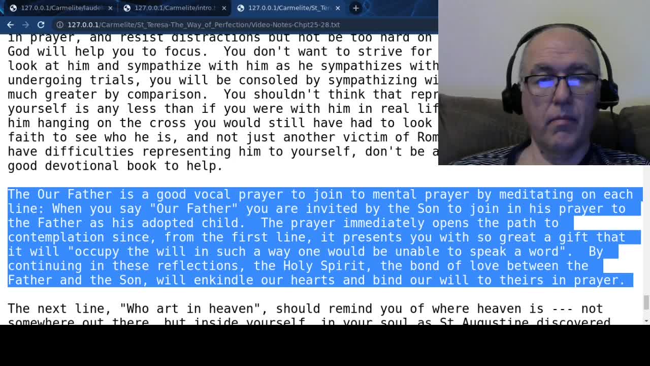 Let's read "The Way of Perfection" by St Teresa of Avila - Part 6 of 10