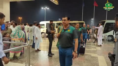 Pakistan's Test squad departs for Sri Lanka for the two-match series 🛫 | #SLvPAK | PCB | MA2L