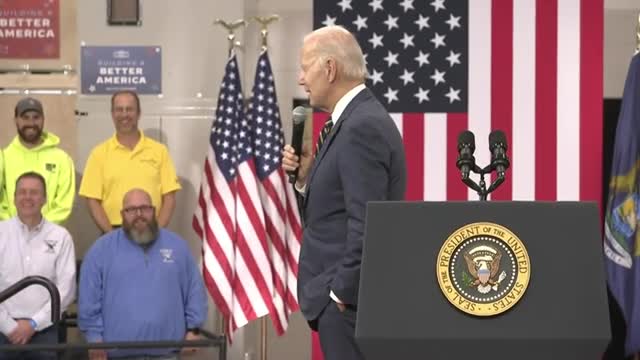 Biden speaks on his economic plan leading to a manufacturing boom in Michigan