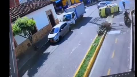 Accidente en el barrio Los Comuneros