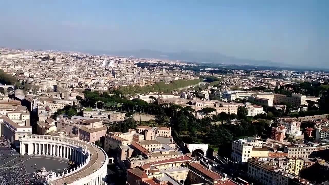 View from Vatican Dome - Vatican City Rome