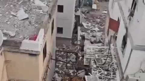 Additional footage from the scene of the fall last night in Shfaram that led to the