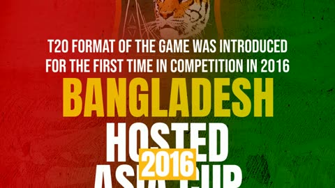 Interesting Asia Cup Fact