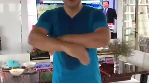 20170829文贵先生视频：在船上健身