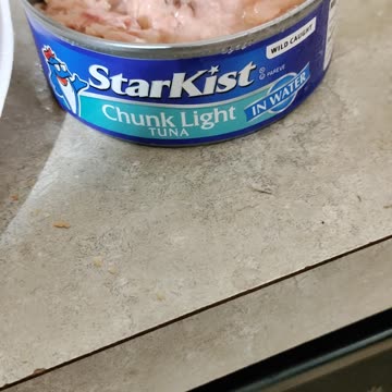 Eating Starkist Chunk Light Tuna, Dbn, MI, 10/4/23