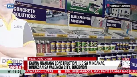 Kauna-unahang construction hub sa Mindanao, binuksan sa Valencia City, Bukidnon