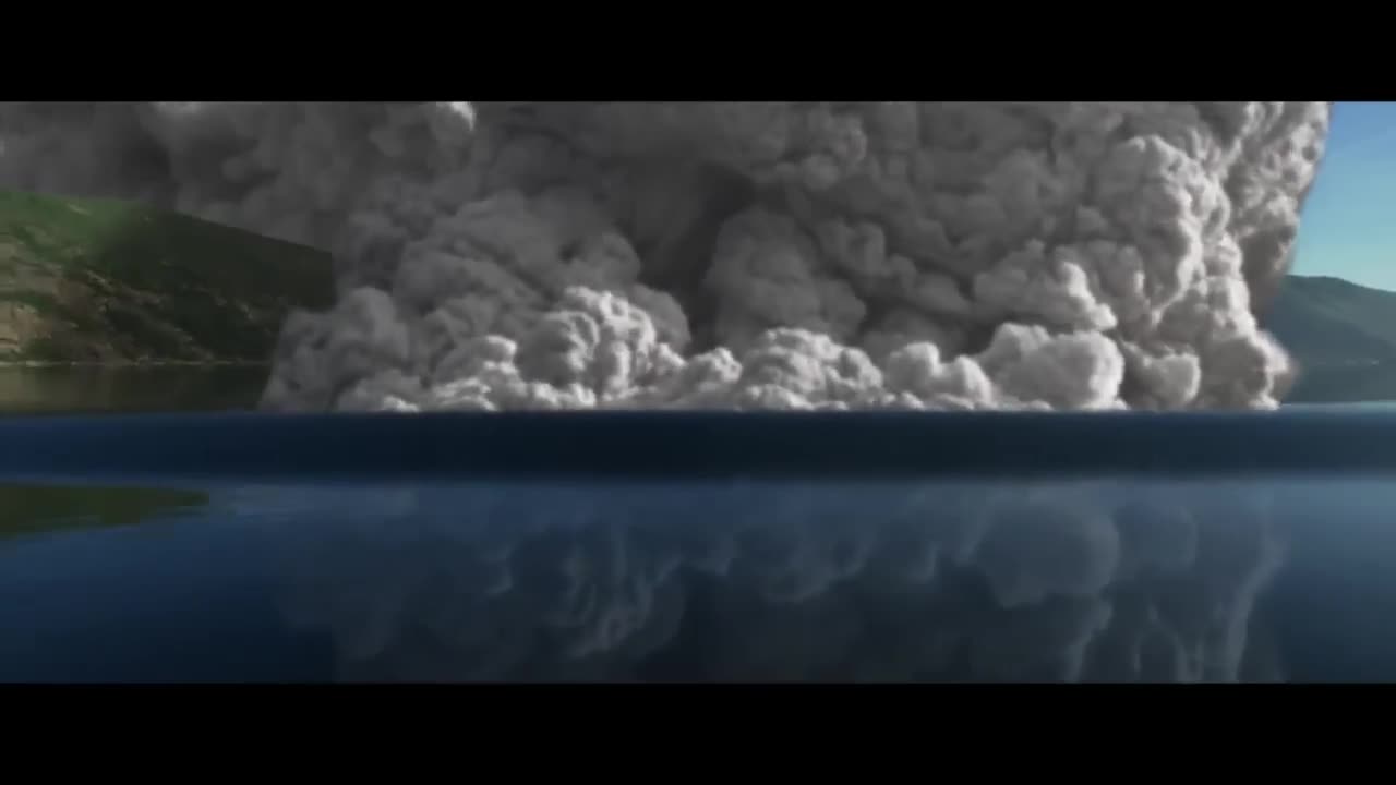 Mt St Helens blast and landslide recreation mov