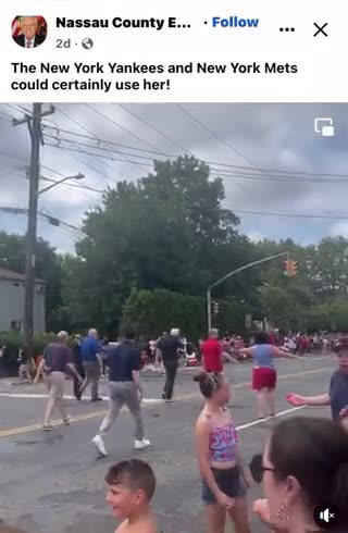 As much as I’d love that being Pence being hit with a water baloon. It’s actually Nassau County