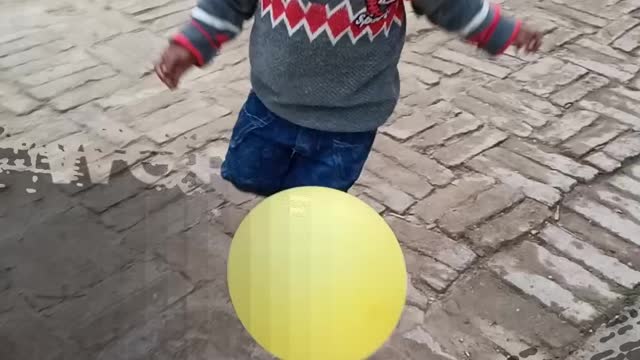 Baby funny play