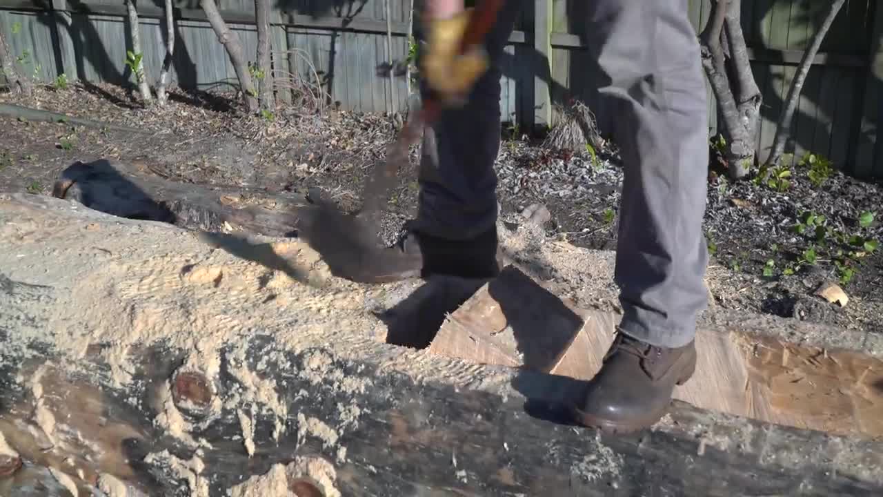 DUGOUT CANOE BUILD - Timelapse, by Outbackmike