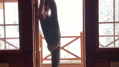 Standing Split Yoga Stretching