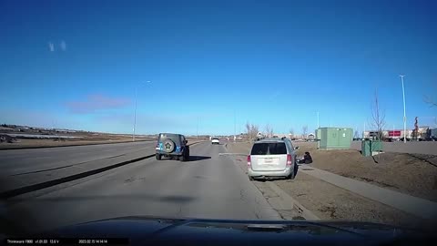 Minivan Hits Hight Pole