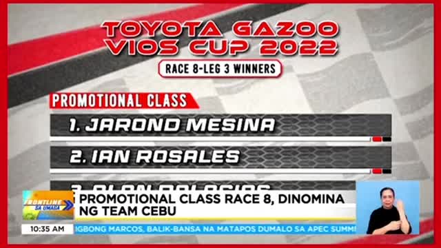 Final leg ng Toyota Gazoo Racing Vios Cup 2022, puno ng aksyon