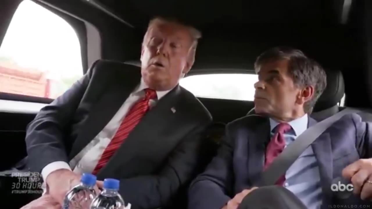 President Donald J. Trump takes George Stephanopoulos for a ride to teach him to never mess with his money