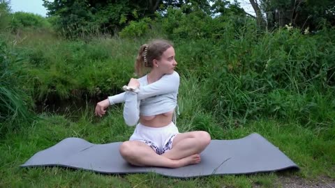 yoga by the river