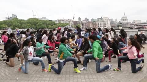 Bollywood flashmob at the iconic Southbank London