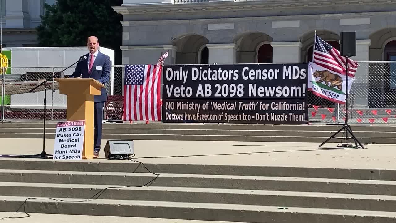 Dr. Robert Jamieson At the Fos rally in sacramento