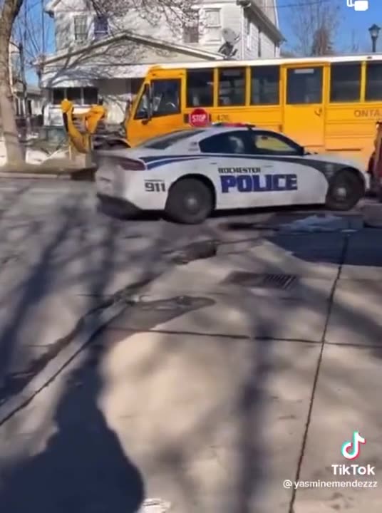 Carjacked Jeep Crashes Into A School Bus Full Of Students In Grand Theft Auto Style Scene