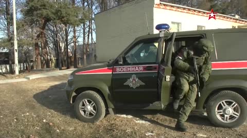 Units of the military police of the Air Defense Forces repulsed the attack of conditional saboteurs