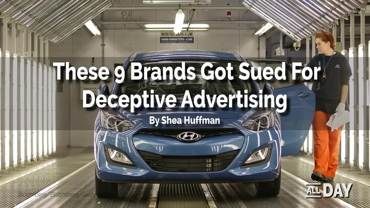 9 brands sued for false advertising