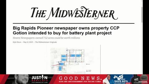 CCP | Michigan's Gotion Battery Plant Update: Local Newspaper Could Make Millions From Sale of Land