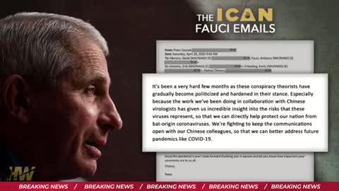 ICAN OBTAINS UNREDACTED FAUCI EMAIL