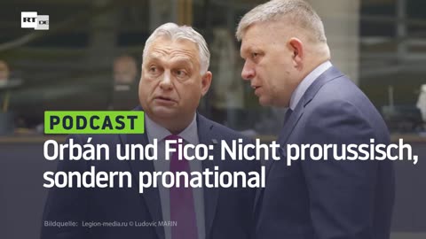 Orbán und Fico: Nicht prorussisch, sondern pronational