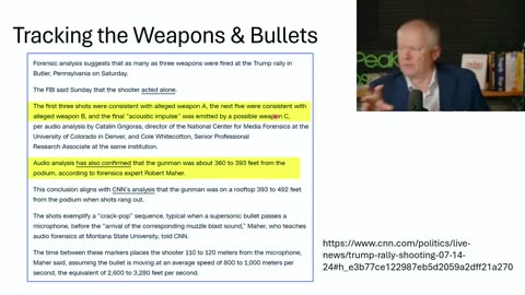 Scientific analysis says that at least 3 shooters were targeting Trump