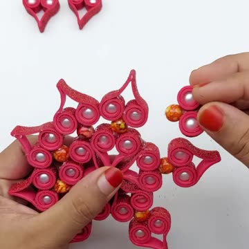 Christmas Snowflakes Making With Foam Paper ❄️DIY Xmas Tree Decorations Idea🎄