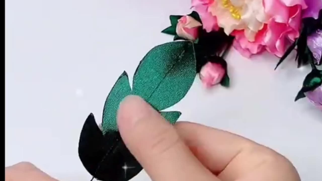 Beautiful colored paper flowers