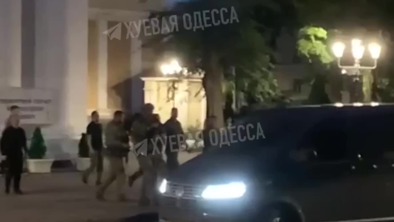 Zelenskyi Visits Bombed Church in Odessa